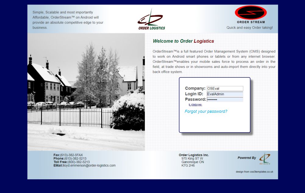 OrderStream OMS Web App